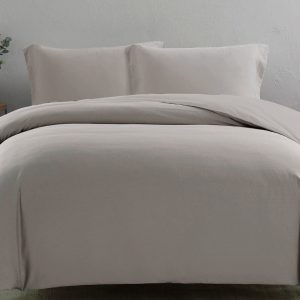 Sicili 1200針純色長絨棉系列 - 米稠灰